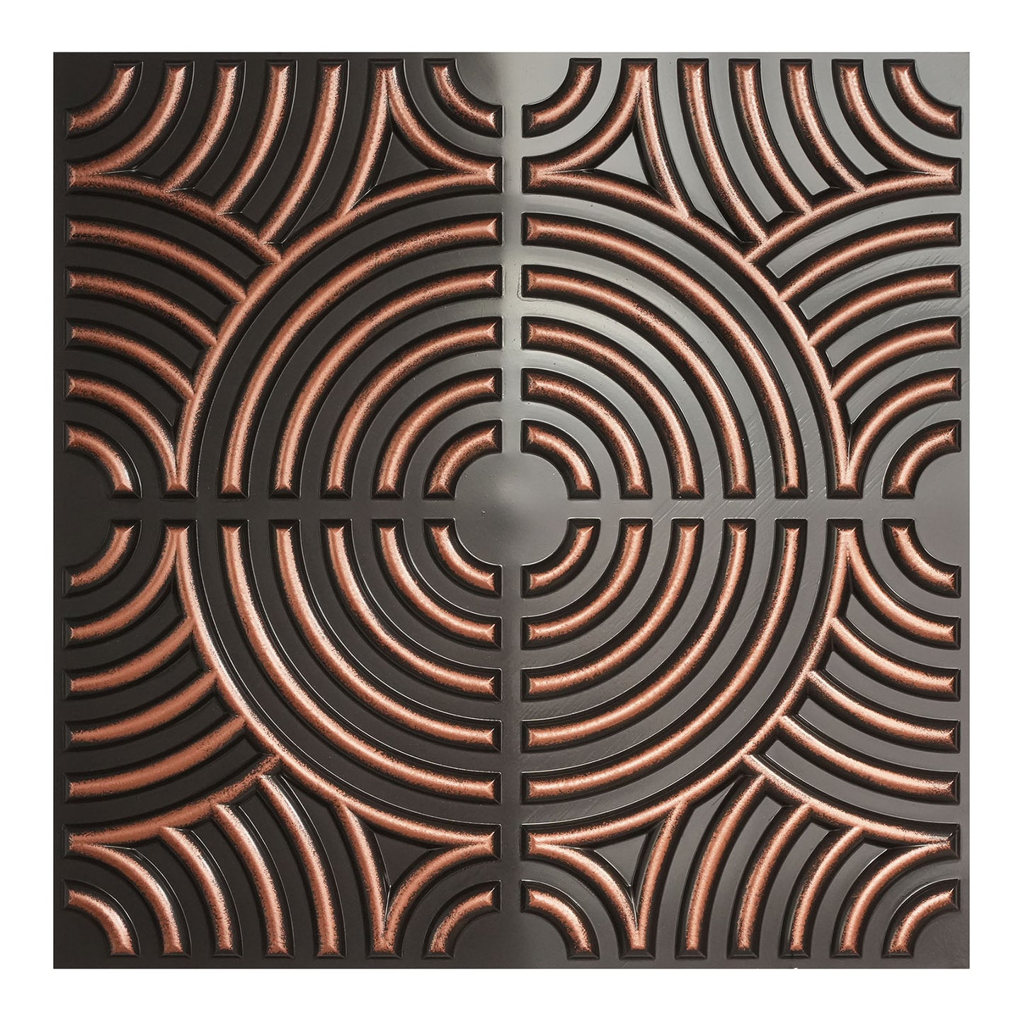 10tiles/lot Glue up faux Tin Ceiling Tiles copper color for Bars, Plastic, Coffer, DIY ceiling panels PL84