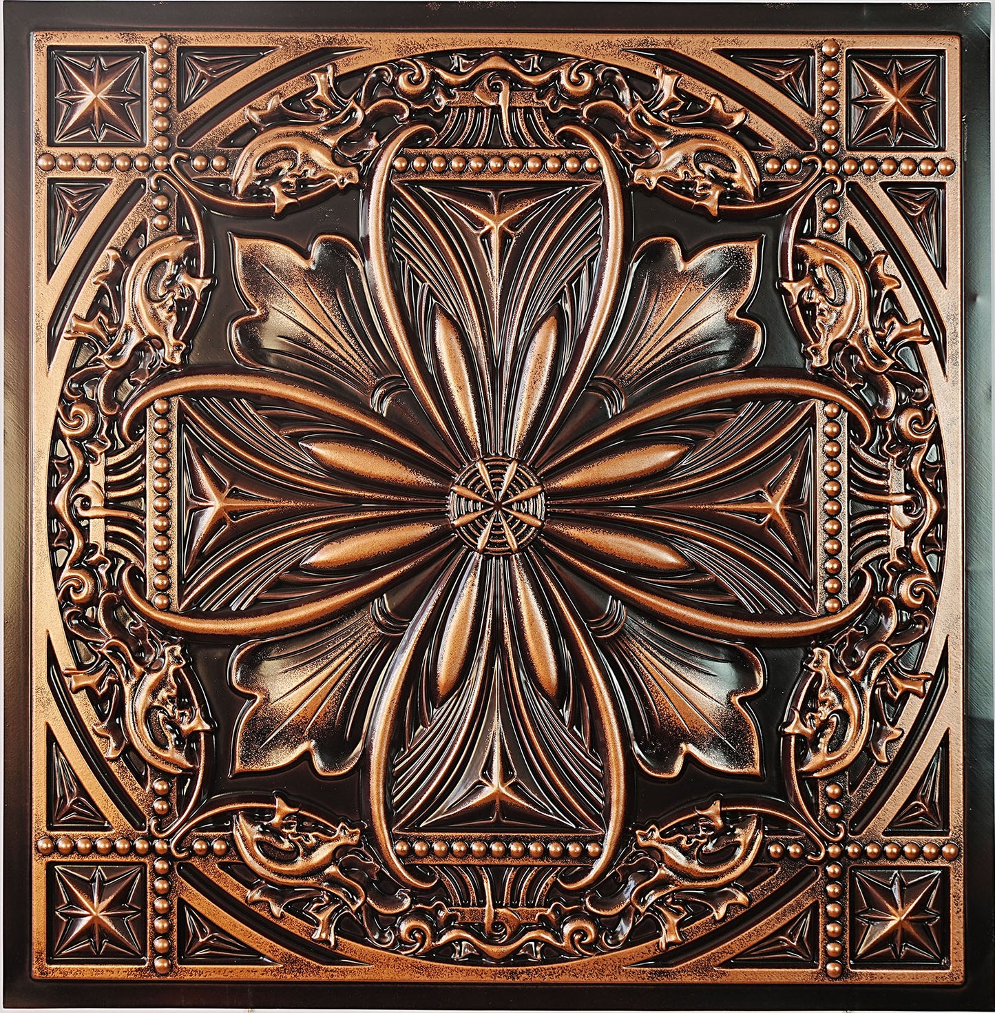 10Pcs  Vintage-Style Ceiling Tiles for Elegant Restaurants, Coffee Houses and Hospitality Spaces PL10