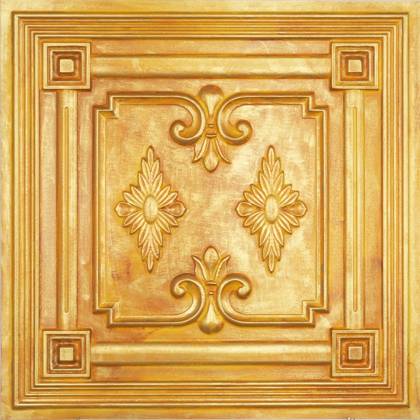 10tiles/lot Faux Metal Ceiling Tiles for Stylish Kitchens, Bedrooms and Interior Renovation PL63