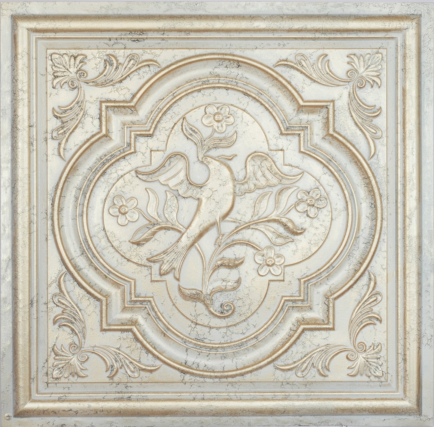 10tiles/lot Embossed Ceiling Tiles for Elegant Restaurants, Coffee Shops and Contemporary Bedrooms PL39
