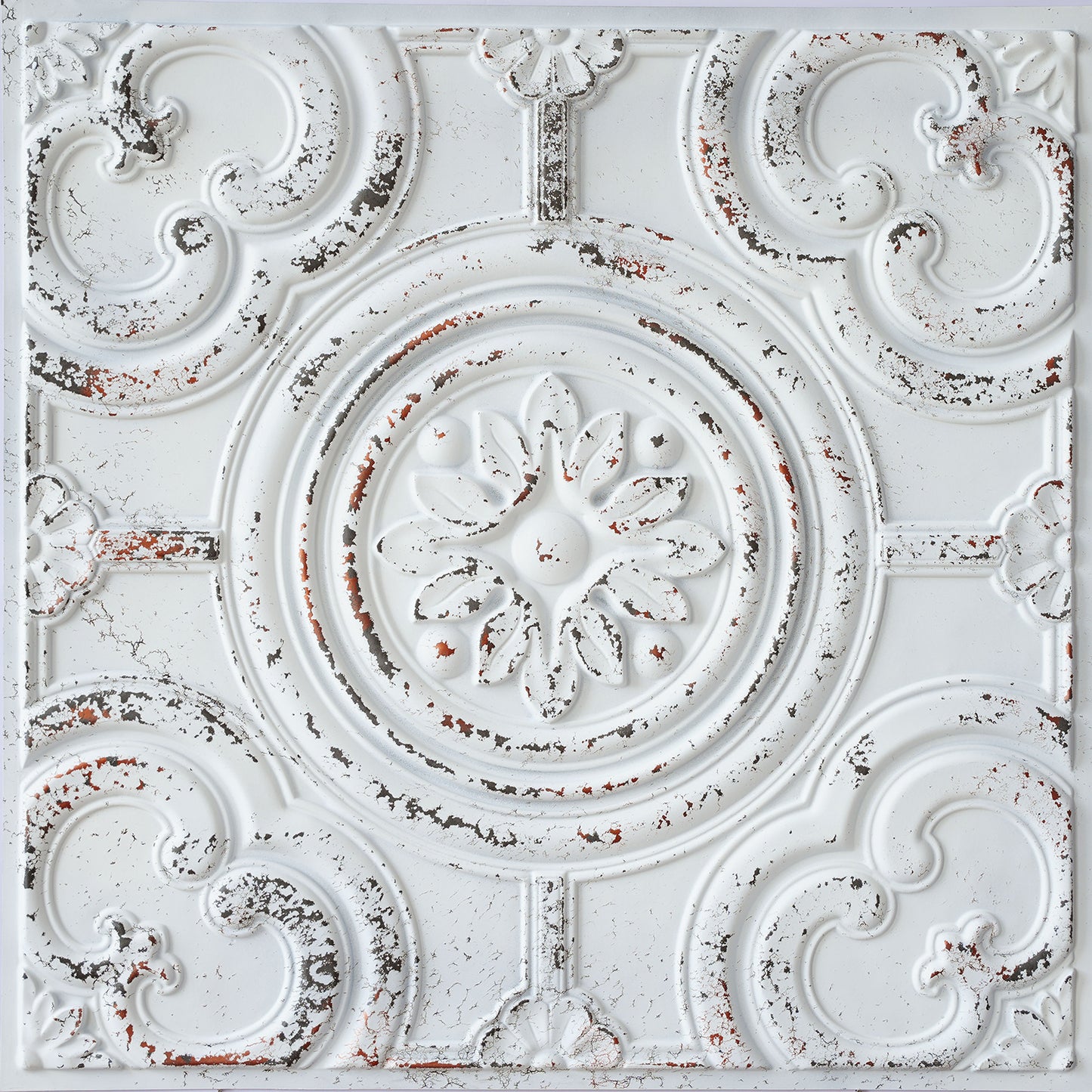 10tiles/lot Textured PVC Ceiling Tiles for Light-Luxury Restaurants, Salons and Beauty Studios PL50