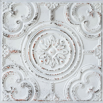 10tiles/lot Textured PVC Ceiling Tiles for Light-Luxury Restaurants, Salons and Beauty Studios PL50