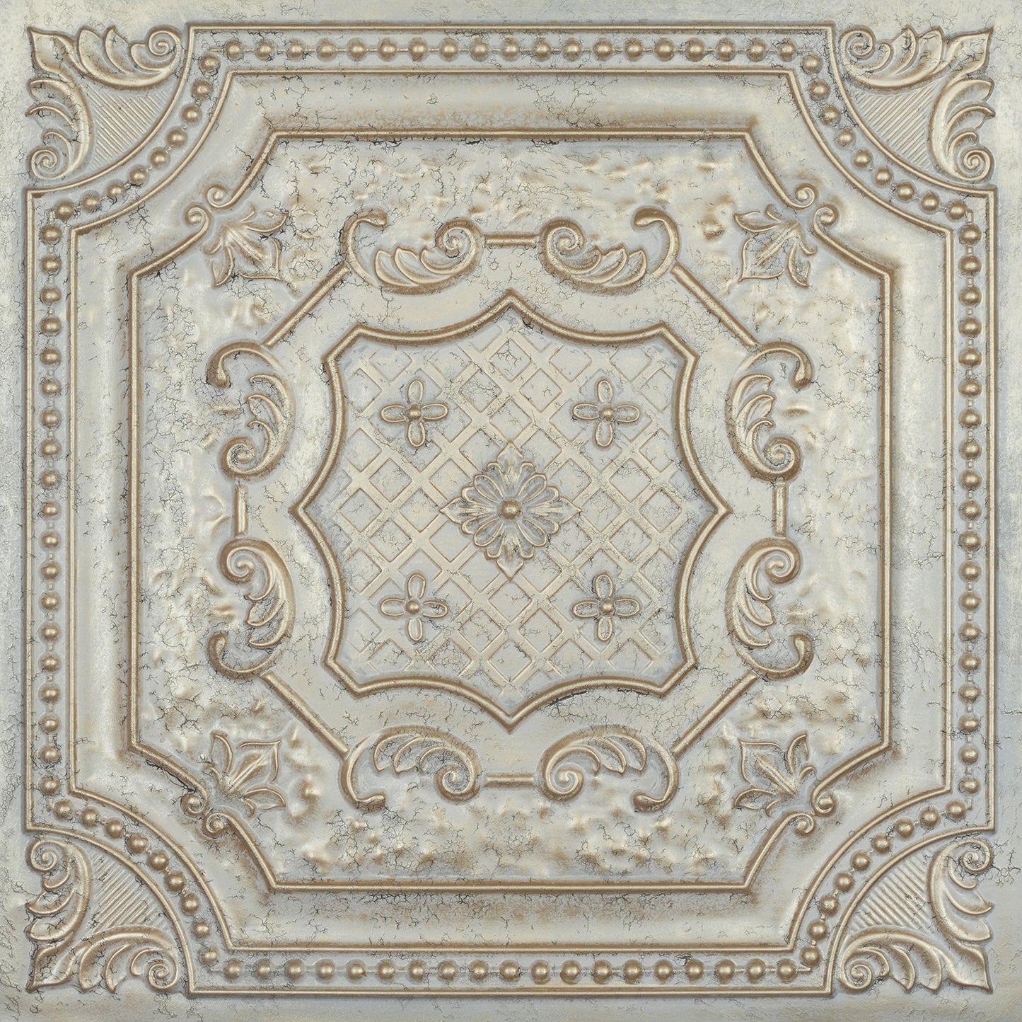 10Pcs Distressed Ceiling Tiles for Craft Studios, Retro Cafés and Industrial Design Rooms PL04