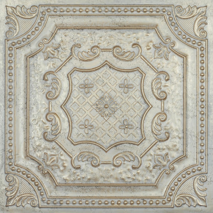 10Pcs Distressed Ceiling Tiles for Craft Studios, Retro Cafés and Industrial Design Rooms PL04