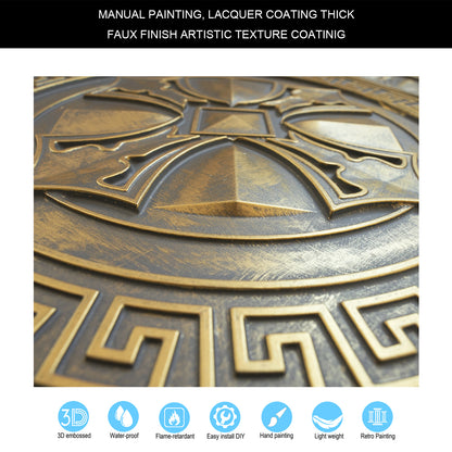 10Pcs Faux Metal Ceiling Tiles for Stylish Kitchens, Bedrooms and Interior Renovation PL01