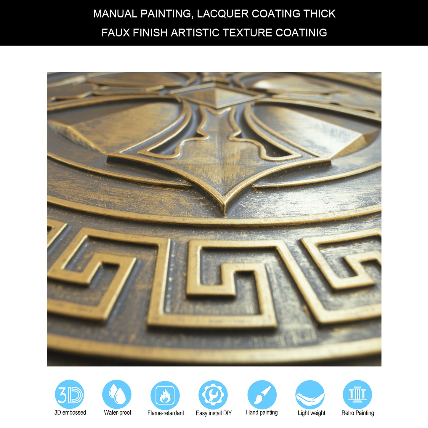 10Pcs Faux Metal Ceiling Tiles for Stylish Kitchens, Bedrooms and Interior Renovation PL01