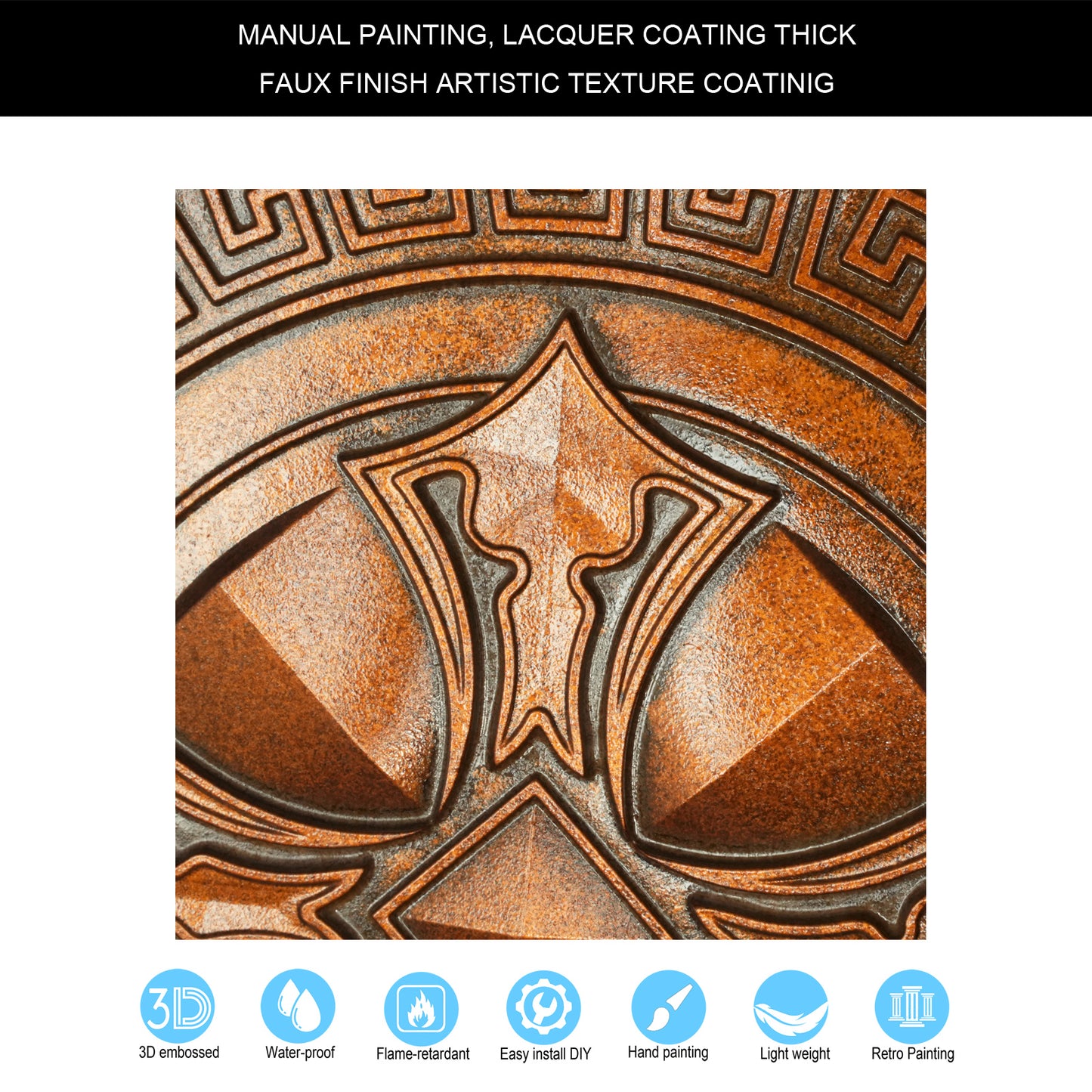 10Pcs Artistic Tin Panels for Craft Workshops, Museums and Cultural Display Rooms PL01