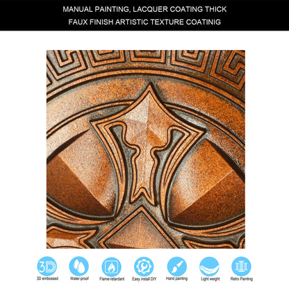 10Pcs Artistic Tin Panels for Craft Workshops, Museums and Cultural Display Rooms PL01