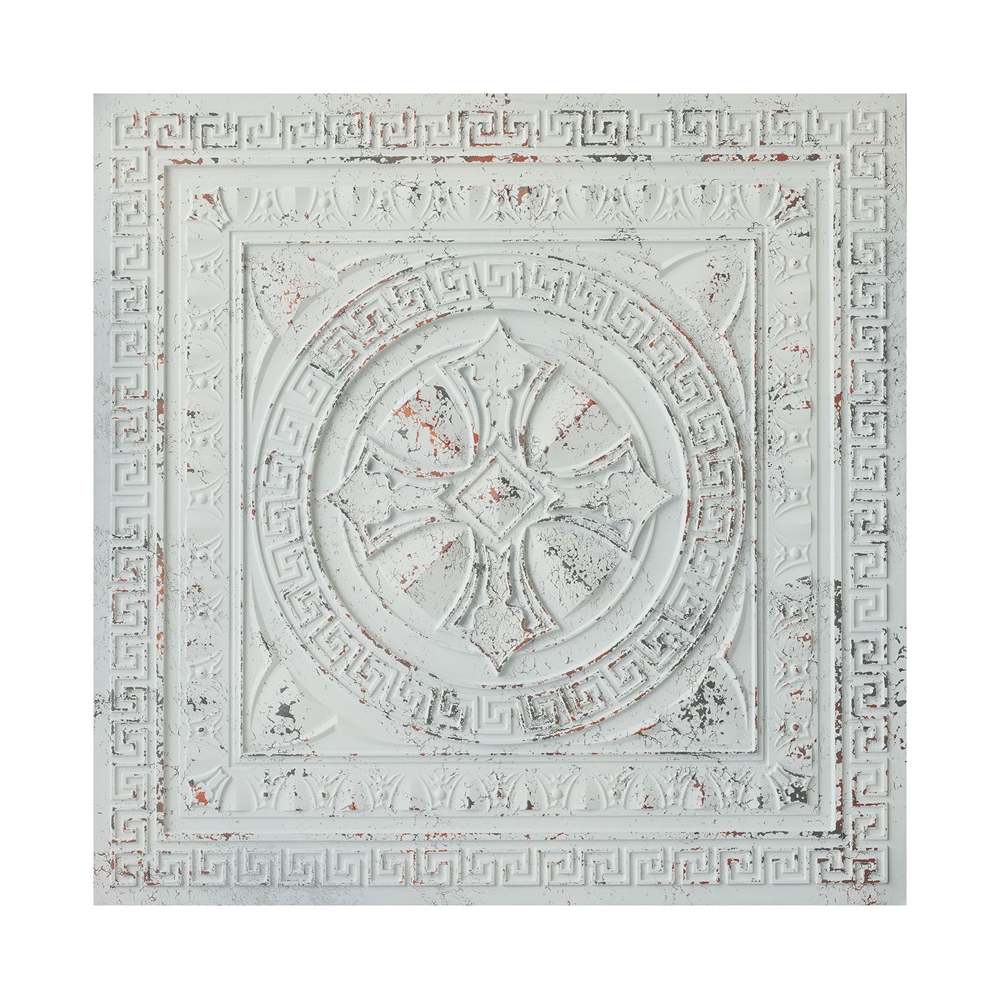 10Pcs Pressed Faux Tin Ceiling Tiles for Heritage Bars, Vintage Restaurants and Boutique Hotels PL01