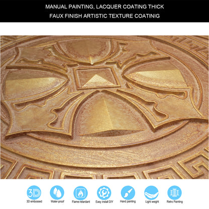 10Pcs Pressed Faux Tin Ceiling Tiles for Heritage Bars, Vintage Restaurants and Boutique Hotels PL01