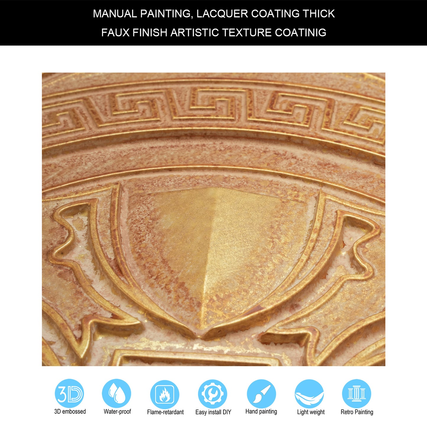 10Pcs Pressed Faux Tin Ceiling Tiles for Heritage Bars, Vintage Restaurants and Boutique Hotels PL01