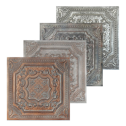 10Pcs Antique Decorative Ceiling Tiles for Classic Inns, Tea Houses and Romantic Interiors PL04