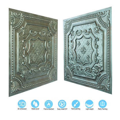 10Pcs Village-Style Ceiling Tiles for Country Restaurants, Coffee Shops and Charming Inns PL04