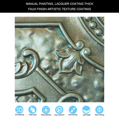 10Pcs Village-Style Ceiling Tiles for Country Restaurants, Coffee Shops and Charming Inns PL04