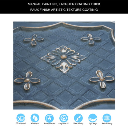 10Pcs Village-Style Ceiling Tiles for Country Restaurants, Coffee Shops and Charming Inns PL04