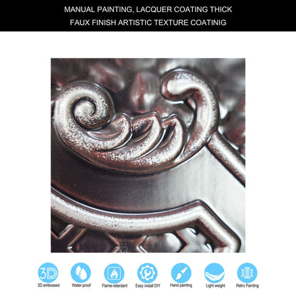 10Pcs Art Ceiling Tiles for Stylish Living Rooms, Museums and Elegant Hotel Interiors PL04