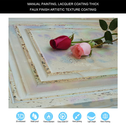 10Pcs 3D Decorative Ceiling Tiles for Trendy Restaurants, Bars and Creative Cafés PL05