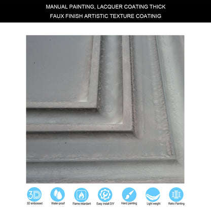 10Pcs Pressed Faux Tin Ceiling Tiles for Heritage Bars, Vintage Restaurants and Boutique Hotels PL05