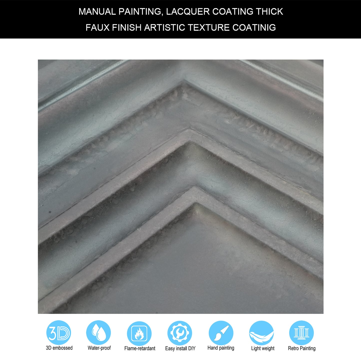 10Pcs Pressed Faux Tin Ceiling Tiles for Heritage Bars, Vintage Restaurants and Boutique Hotels PL05