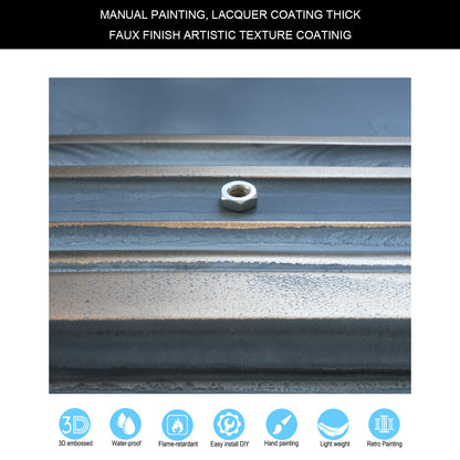 10Pcs Faux Metal Ceiling Tiles for Bars, Cafés, Lounges and Contemporary Interiors PL05