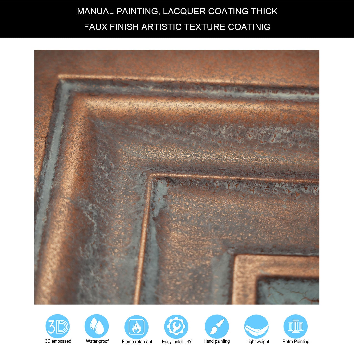 10Pcs Vintage Ceiling Tiles for Wine Cellars, Old-World Restaurants and Artistic Rooms PL05