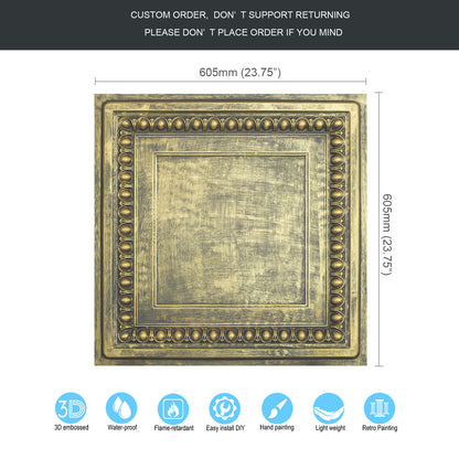 10Pcs 3D Decorative Ceiling Tiles for Trendy Restaurants, Bars and Creative Cafés PL06