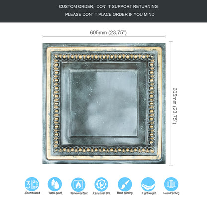 10Pcs 3D Decorative Ceiling Tiles for Trendy Restaurants, Bars and Creative Cafés PL06