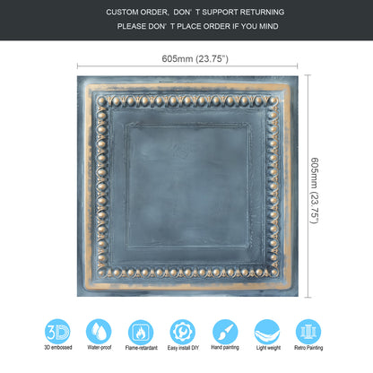 10Pcs 3D Decorative Ceiling Tiles for Trendy Restaurants, Bars and Creative Cafés PL06