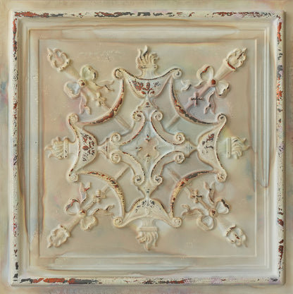 10PCS Artistic Ceiling Tiles for Libraries, Museums, Craft Studios and Cultural Interiors PL07