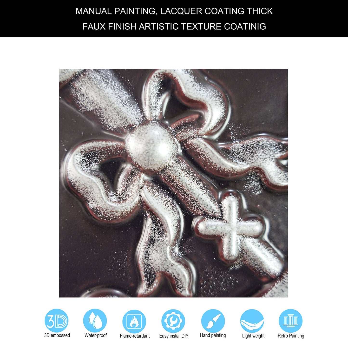 10PCS Faux Tin Ceiling Tiles for Modern Cafés, Dessert Shops and Charming Boutiques PL07