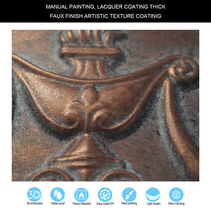 10PCS Faux Tin Ceiling Tiles for Modern Cafés, Dessert Shops and Charming Boutiques PL07