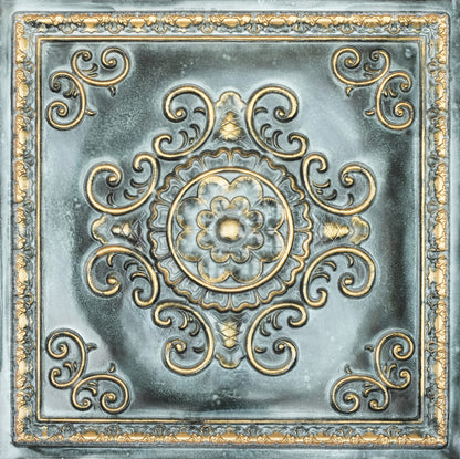 10Pcs Faux Metal Ceiling Tiles for Bars, Cafés, Lounges and Contemporary Interiors PL08