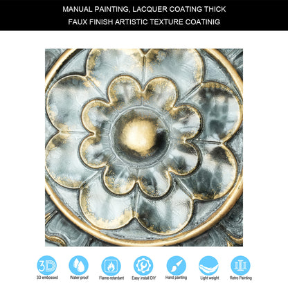 10Pcs Faux Metal Ceiling Tiles for Bars, Cafés, Lounges and Contemporary Interiors PL08