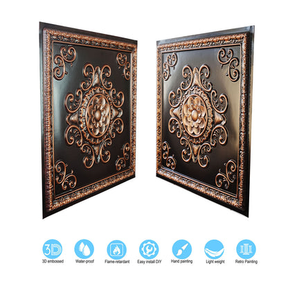 10Pcs PVC Ceiling Tiles for Salons, Spas, Massage Rooms and Comfortable Interiors PL08