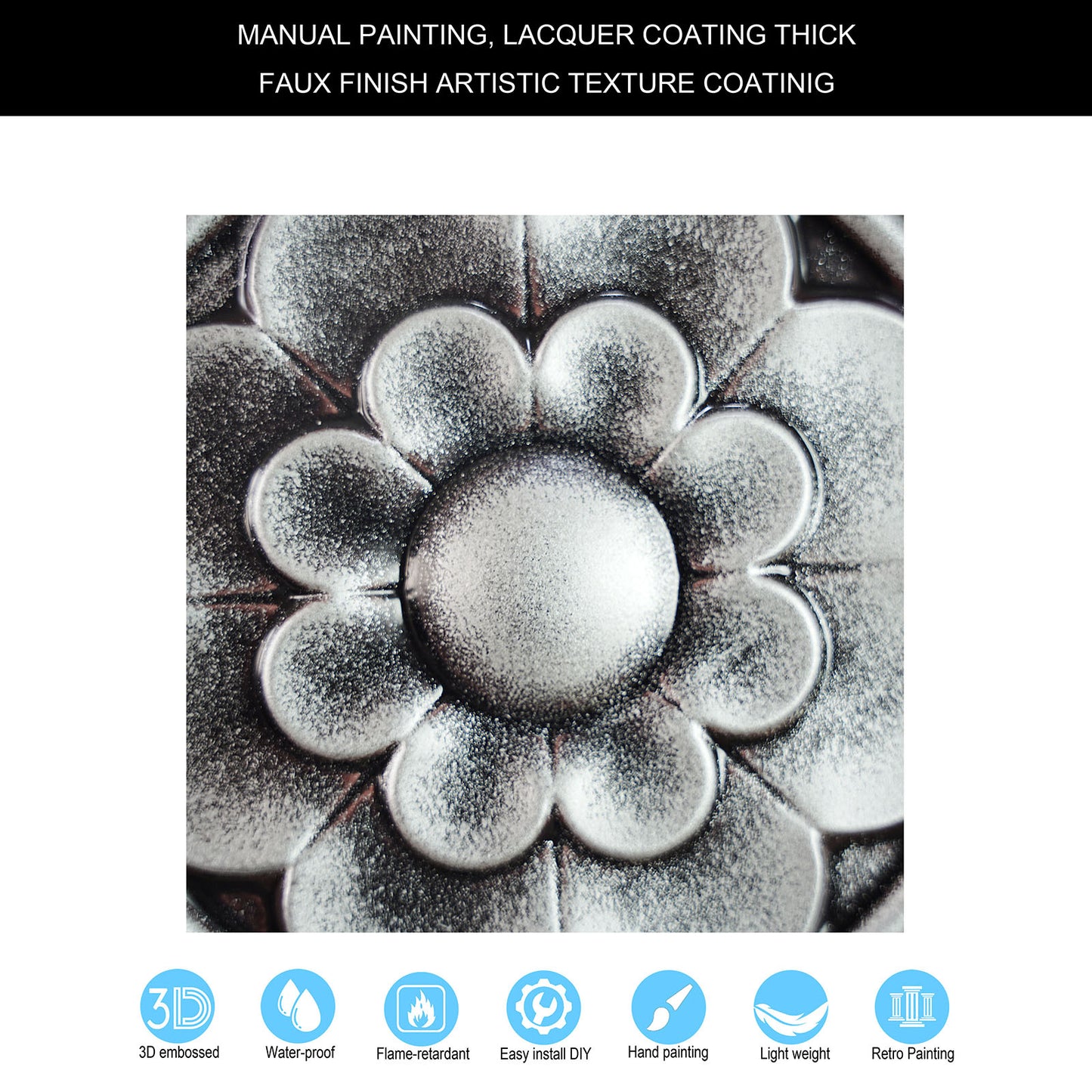 10Pcs PVC Ceiling Tiles for Salons, Spas, Massage Rooms and Comfortable Interiors PL08