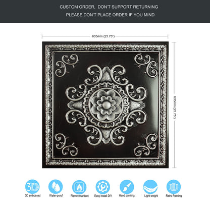 10Pcs PVC Ceiling Tiles for Salons, Spas, Massage Rooms and Comfortable Interiors PL08