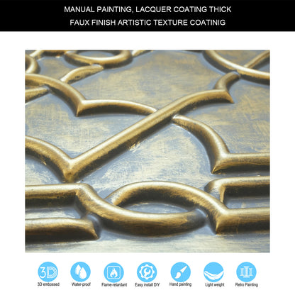 10Pcs 3D Faux Metal Ceiling Tiles for Stylish Bars, Clubs and Trendy Restaurants PL09