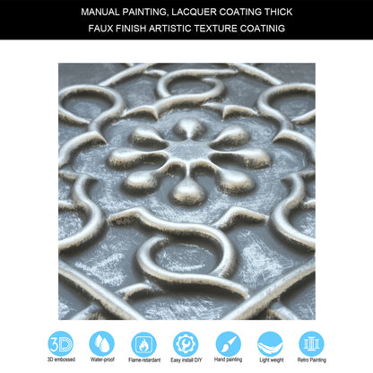 10Pcs 3D Faux Metal Ceiling Tiles for Stylish Bars, Clubs and Trendy Restaurants PL09