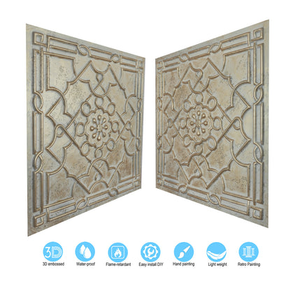 10Pcs 3D Decorative Ceiling Tiles for Trendy Restaurants, Bars and Creative Cafés PL09