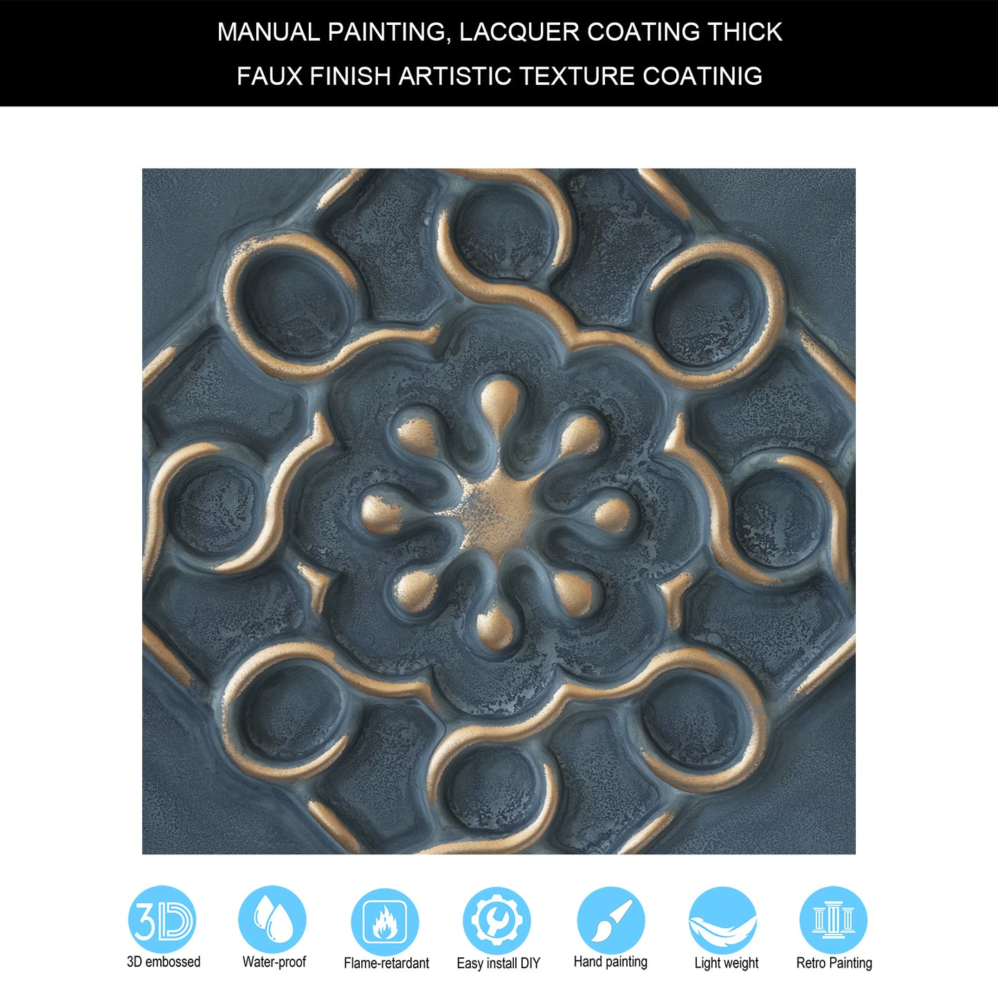 10Pcs 3D Faux Metal Ceiling Tiles for Stylish Bars, Clubs and Trendy Restaurants PL09