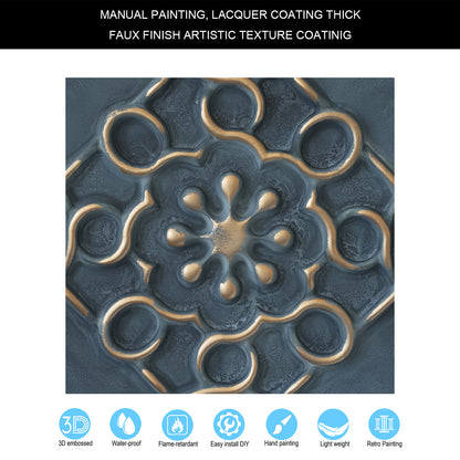 10Pcs 3D Faux Metal Ceiling Tiles for Stylish Bars, Clubs and Trendy Restaurants PL09