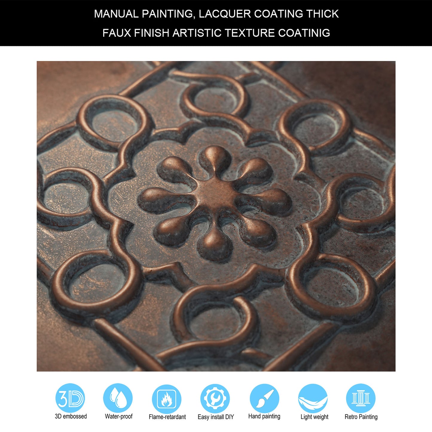 10Pcs Aged Decorative Ceiling Panels for Rustic Inns, Guesthouses and Boutique Hotels PL09