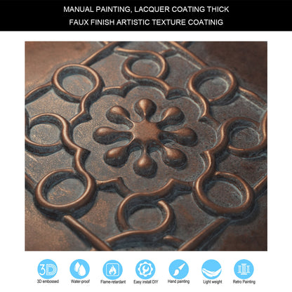 10Pcs Aged Decorative Ceiling Panels for Rustic Inns, Guesthouses and Boutique Hotels PL09