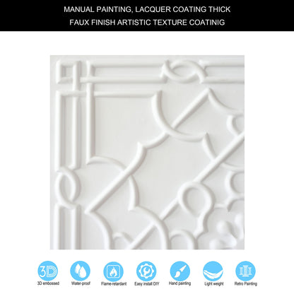 10Pcs 3D Decorative Ceiling Tiles for Trendy Restaurants, Bars and Creative Cafés PL09