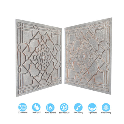 10Pcs Aged Decorative Ceiling Panels for Rustic Inns, Guesthouses and Boutique Hotels PL09