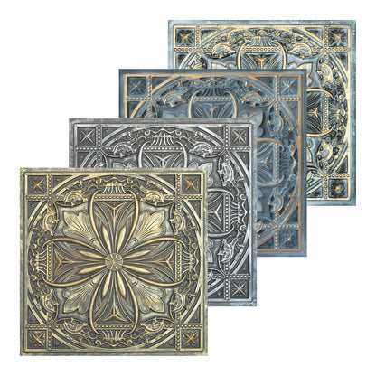 10Pcs Vintage Ceiling Tiles for Wine Cellars, Old-World Restaurants and Artistic Rooms PL10