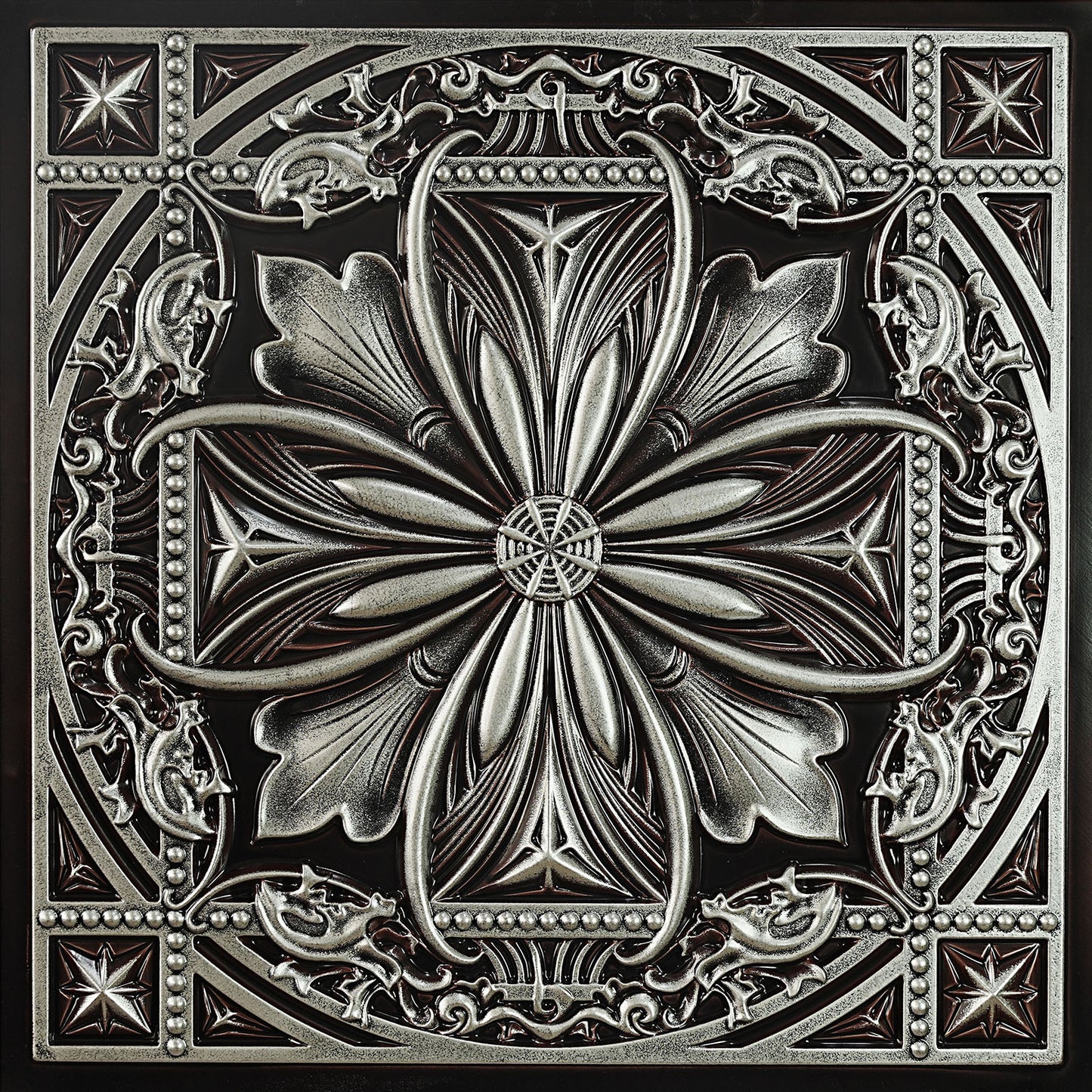 10Pcs  Vintage-Style Ceiling Tiles for Elegant Restaurants, Coffee Houses and Hospitality Spaces PL10