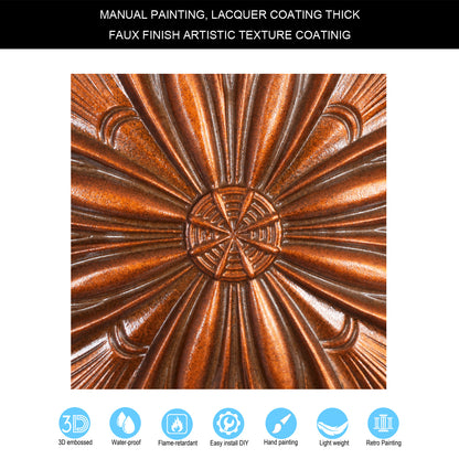 10Pcs 3D Faux Metal Ceiling Tiles for Stylish Bars, Clubs and Trendy Restaurants PL10