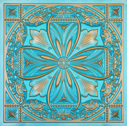 10Pcs  Vintage-Style Ceiling Tiles for Elegant Restaurants, Coffee Houses and Hospitality Spaces PL10