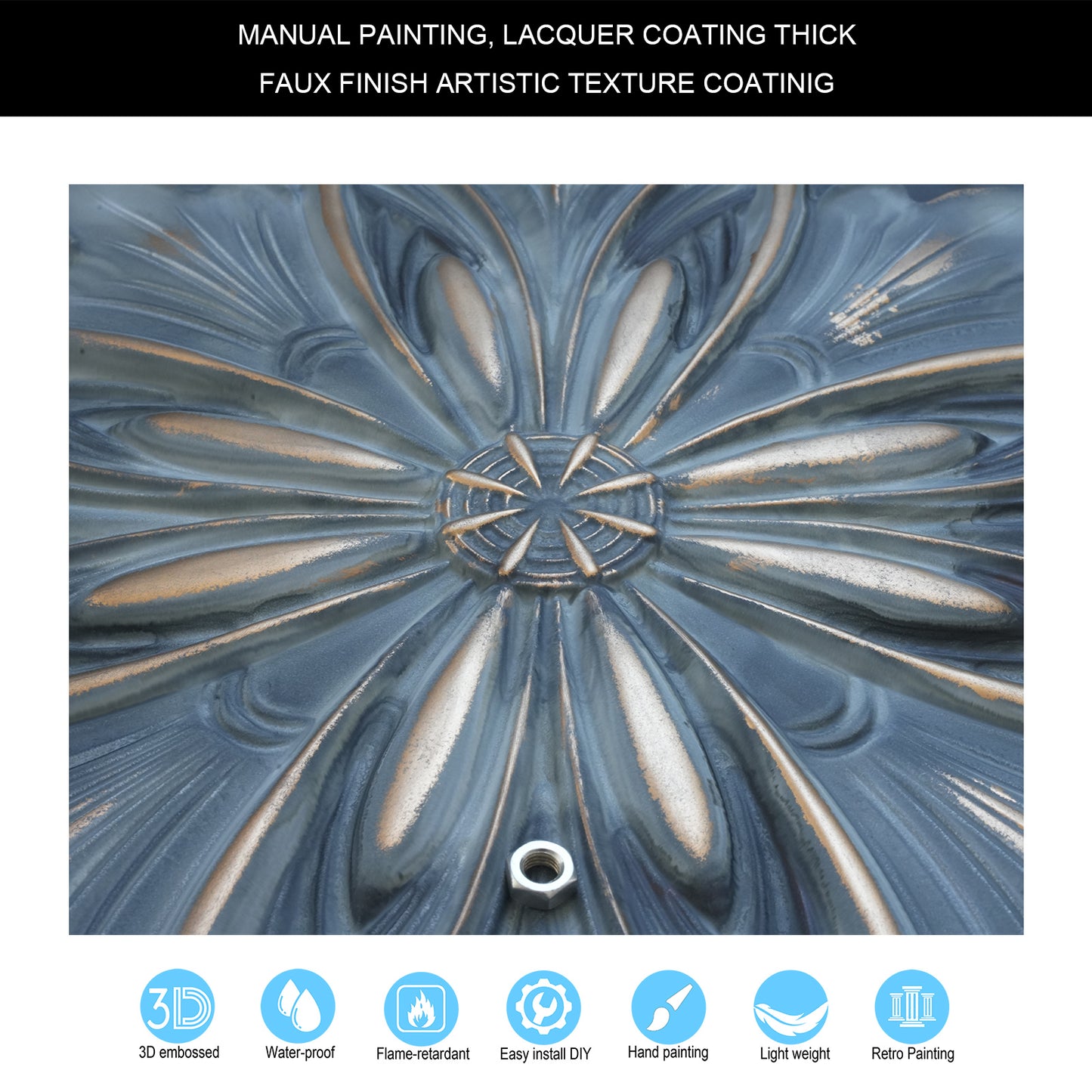 10Pcs Vintage Ceiling Tiles for Wine Cellars, Old-World Restaurants and Artistic Rooms PL10